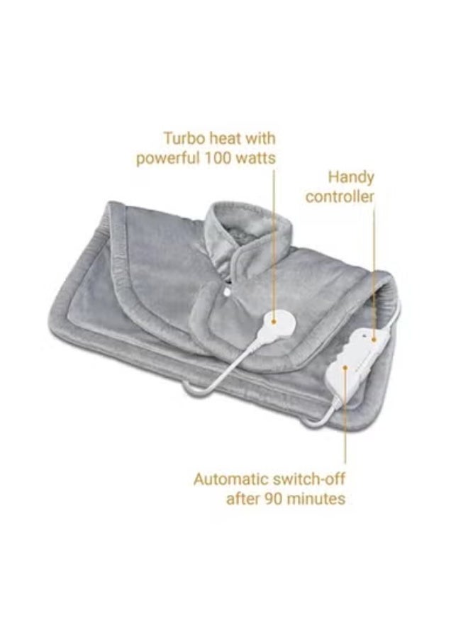 وسادة حرارة رقمية بوزن 1 كجم – شاشة LCD و5 مستويات حرارة مع إيقاف تلقائي بعد ساعتين لتخفيف آلام الرقبة والكتف - Image 3